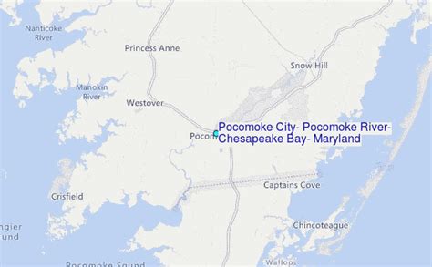 Pocomoke City, Pocomoke River, Chesapeake Bay, Maryland Tide Station Location Guide