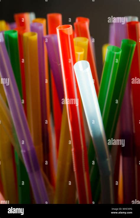 Plastic Drinking Straws Stock Photo - Alamy