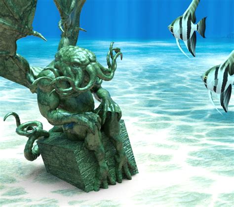 Cthulhu Idol Underwater by dazinbane on DeviantArt