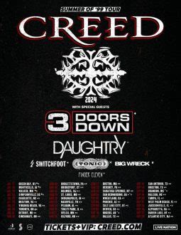 CREED Announces 2024 ‘SUMMER OF ‘99’ TourCREED Announces 2024 'SUMMER ...