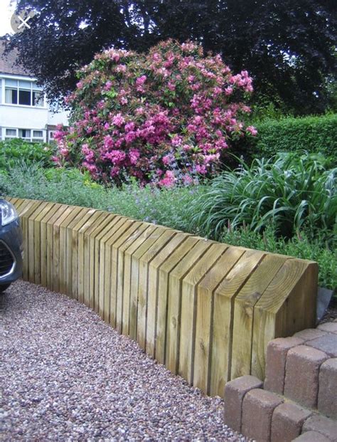 Diy wooden garden edging - frosdima