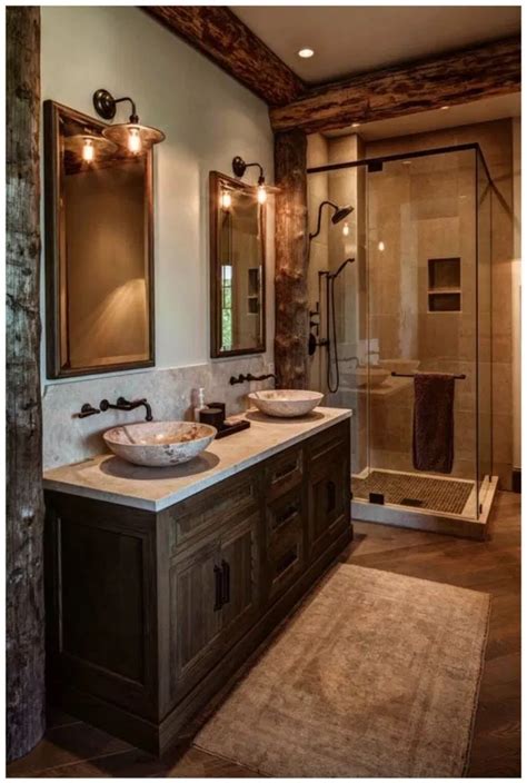 40+ Rustic Bathroom Ideas To Try At Home « Home Decoration | Rustic bathroom designs, Top ...