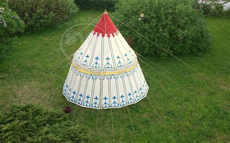 Painted tent - medieval pavilion - cotton - Matuls