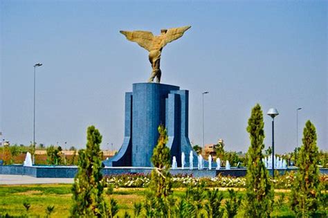 Abbas Ibn Firnas statue ...Baghdad International Airport Road Iraq .. Baghdad Photography Rasoul ...