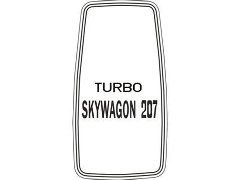 Cessna Turbo Skywagon 207 Yoke Aircraft Vinyl Decals