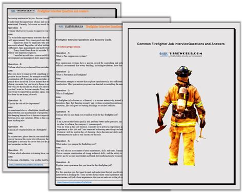 Firefighter Job Interview Questions and Answers HSSE WORLD