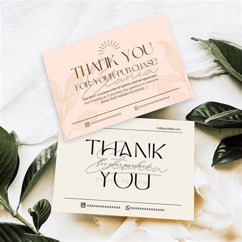 Jual Thank you card / thankyou card custom / thank you card online shop ...