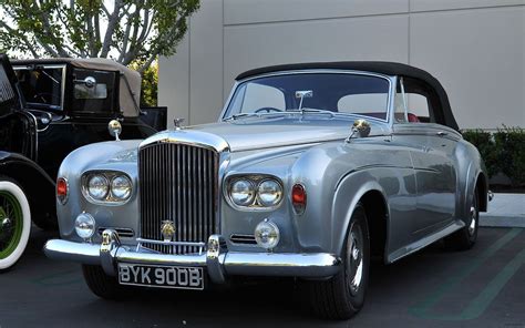 1963 Bentley S3 convertible - metallic gray - fvl --- Cars & Coffee 099 ...