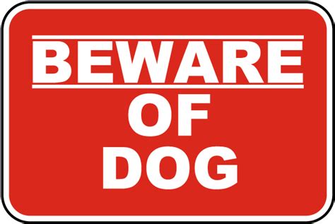 Beware of Dog Sign - Claim Your 10% Discount