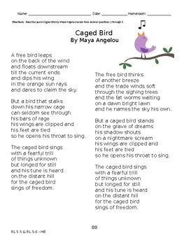 Analysis Of Maya Angelou's Caged Bird, 58% OFF