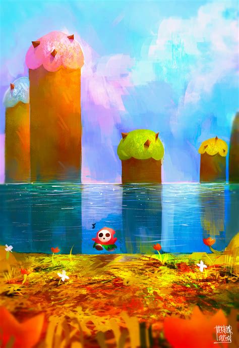 Art: Yoshi’s Island is a gorgeous romp for a Shy Guy as envisioned by Victor Peña | OMEGA-LEVEL