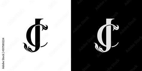 Modern and luxurious JC letter initials logo design 2 vector de Stock ...