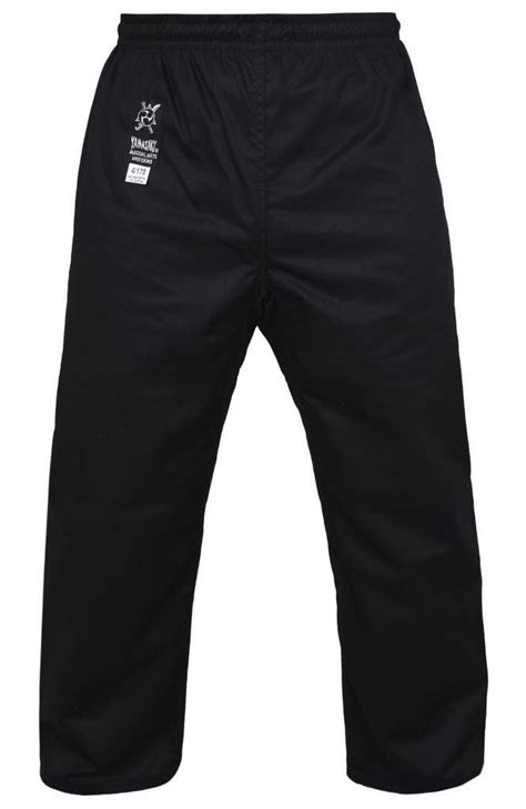 Yamasaki Black Gi Pants - Strong and Stylish for Martial Arts Training