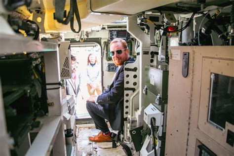 DVIDS - Images - Steve Bohn getting an interior view of the Stryker [Image 10 of 12]