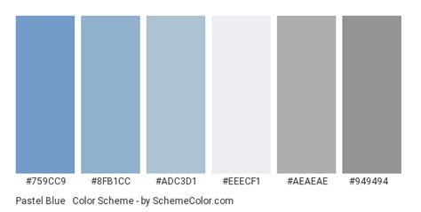 Pastel Blue & Grey Color Scheme » Blue » SchemeColor.com