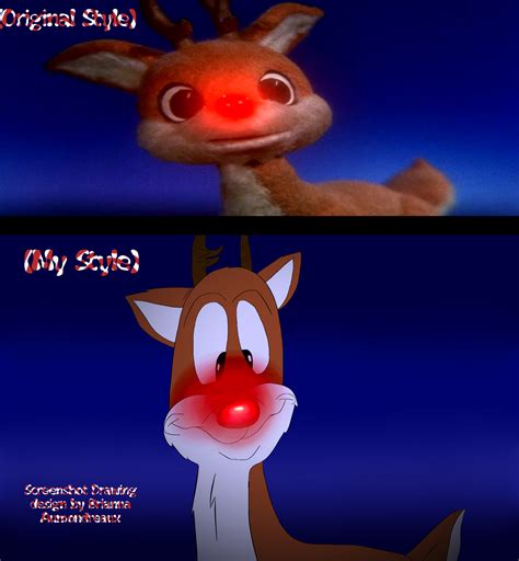 Rudolphs Shiny new year scene in my style by Beanie122001 on DeviantArt