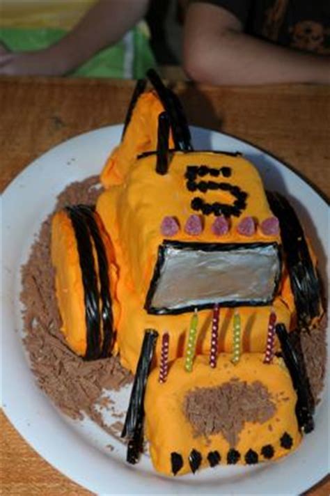 Construction Digger Cake