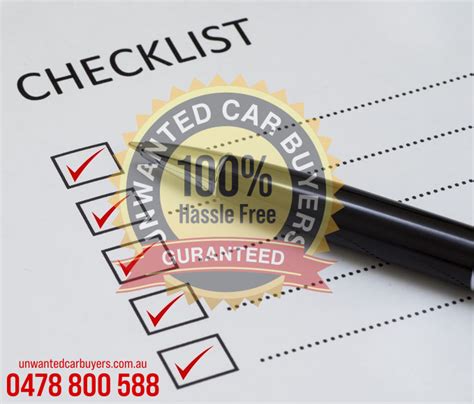 Unwanted Car Buyer Checklist – Cash For Car Sydney, Car Removals Sydney ...