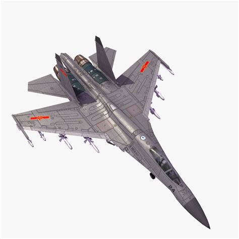 shenyang j11a flankerb flanker 3d model