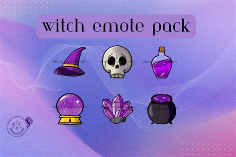 Witch Emote Pack - sleepyscrubs's Ko-fi Shop - Ko-fi ️ Where creators get support from fans ...