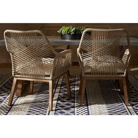 Wicker Dining Chair With Cushion