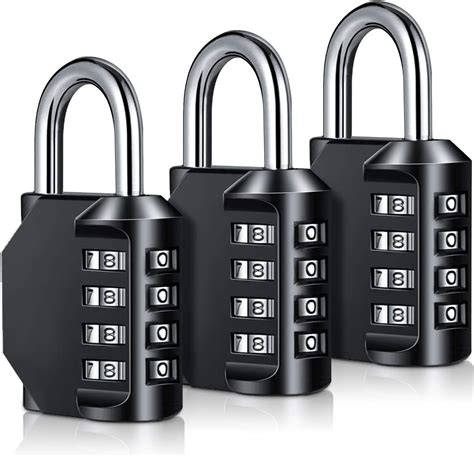 Combination Padlock Heavy Duty Locks - BeskooHome 4-Digit Weatherproof ...