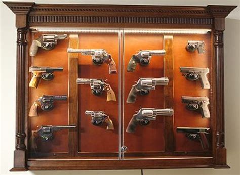 Pistol Display Case | GunSafe - Amish Custom Gun Cabinets