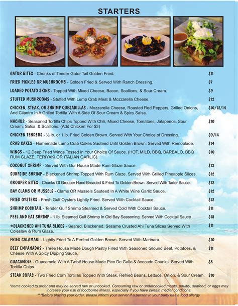 Toucan's Lakefront menus in Mooresville, North Carolina, United States