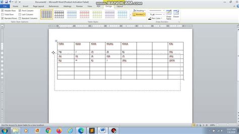 MS Word Table Formatting - YouTube