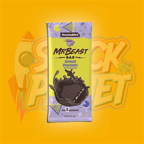 FEASTABLES MR BEAST CHOCOLATE ALMOND CHOCOLAT 60G – Snack Planet