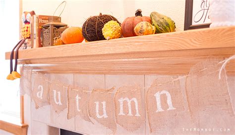 DIY autumn burlap banner - The Mombot