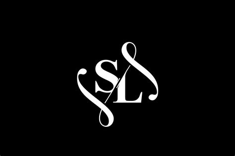 SL Monogram logo Design V6 By Vectorseller | TheHungryJPEG