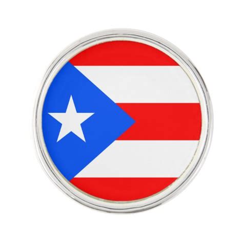 Puerto Rico Flag Lapel Pin | Zazzle.com