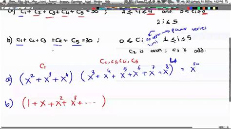 Discrete Math 2 - Tutorial 16 - Generating Functions - YouTube