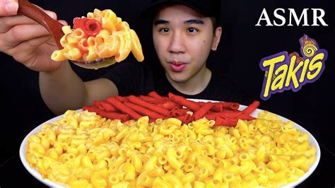 ASMR KRAFT MAC AND CHEESE TAKIS MUKBANG (No Talking) *EXTREME EATING ...