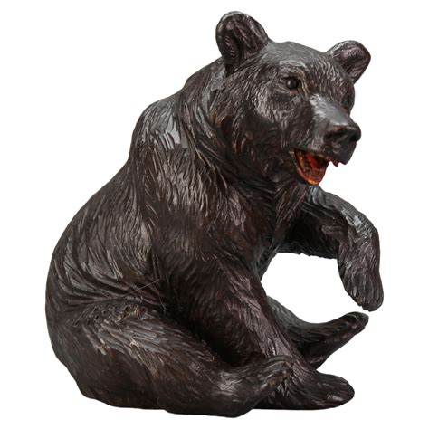 Very Large Antique Bear Carving from the Black Forest For Sale at ...