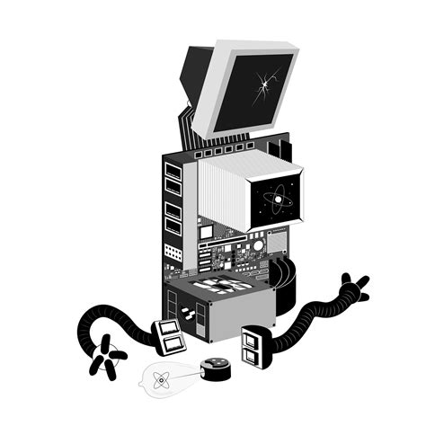 Retro Computer Robot - Free vector graphic on Pixabay