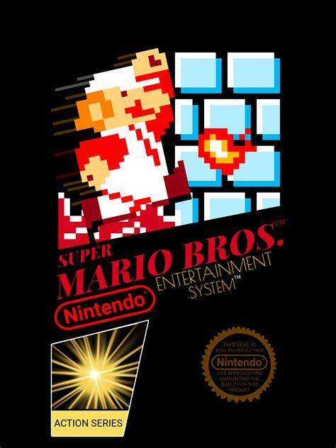 Recreation of the SMB1 box art. : r/Mario