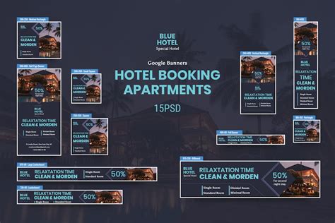 Hotel Banners Ad PSD Template - Design Template Place