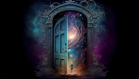 Premium AI Image | Magic Door Digital Artwork Illustration