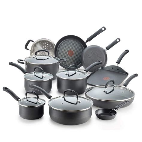 T-fal E765SH Ultimate Hard Anodized Nonstick 17 Piece Cookware Set