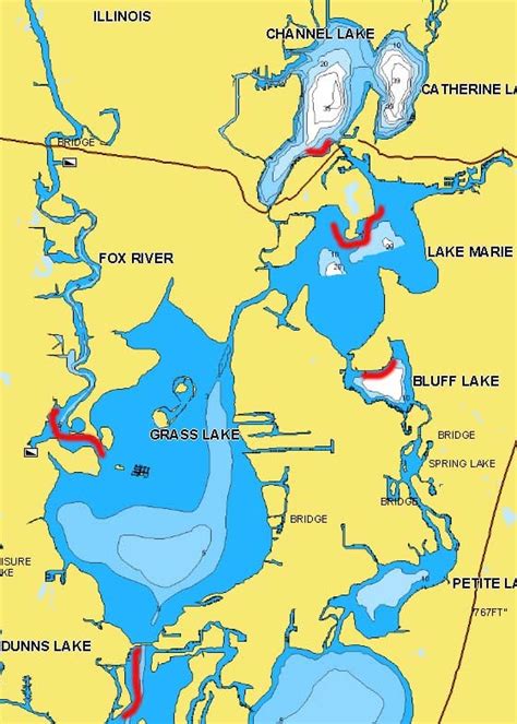 Chain Of Lakes Il Map - Cape May County Map