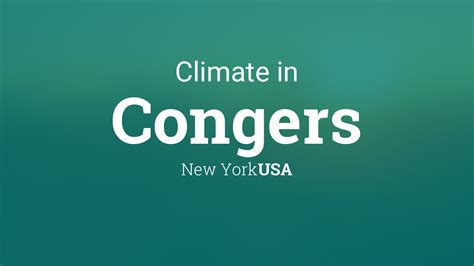 Climate & Weather Averages in Congers, New York, USA