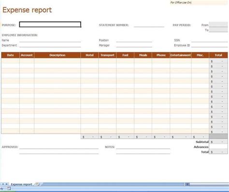 expenses spreadsheet template for small business — excelxo.com