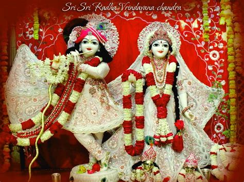 Sri Sri Radha Vrindavan Chandra, Radha and Krishna #God Lord Krishna #flower #flute #radha # ...