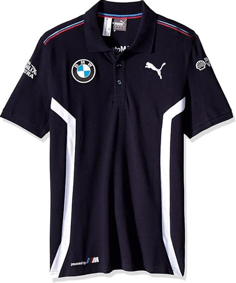 NEW! OFFICIAL BMW MOTORSPORT PUMA MENS TEAM POLO SHIRT NAVY/WHITE CLASSIC FIT: Amazon.co.uk ...