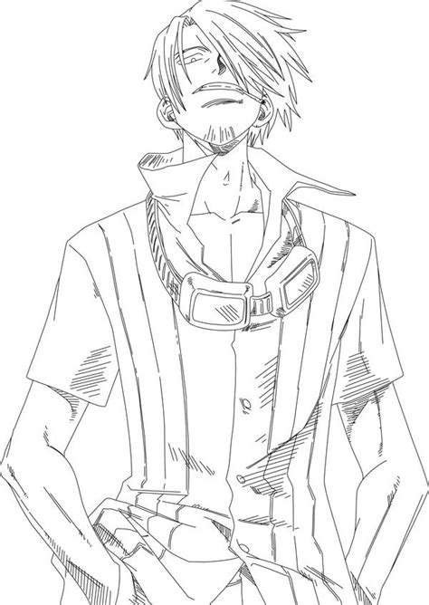 Sanji, Line Art by AsilaydyingJohnyyy on DeviantArt