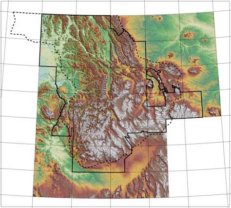 Rocky Mountain Elevation Map