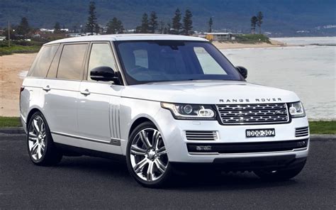 Download wallpapers Land Rover, Range Rover Vogue, luxury SUV, white ...