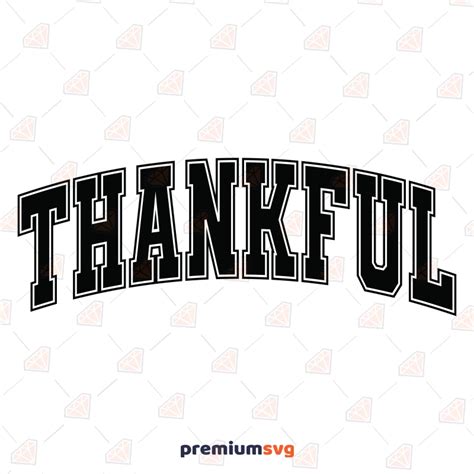 Thankful SVG Cut File, Thankful Design for Shirt | PremiumSVG